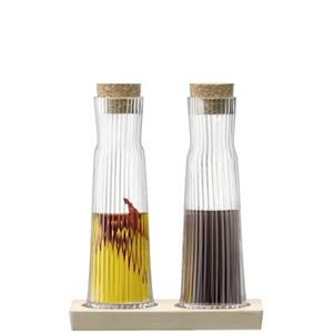 LSA L.S.A. Gio Line Karaf 200 ml met Serveerplank Set van 2 Stuks