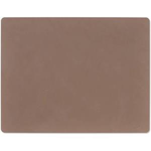 LIND DNA Placemat Nupo - Leer - Truffle - 45 x 35 cm