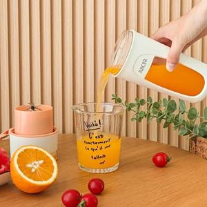 TOP HOME-002 Elektrische sapcentrifuge Mini draagbare blender Fruitmixers Fruitextractors Multifunctionele sapmaker Machine Blender Smoothies Mixer oranje