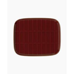 Marimekko Oiva | Tiiliskivi bord Keramiek 15x12cm Rood