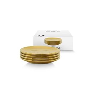 Vtwonen Bord - Set van 4 - Goud - 12cm