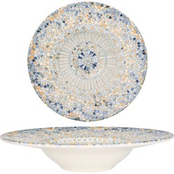 Bonna Pastabord - Luca Mosaic - Porselein - 28 cm (400cc) - set van 2