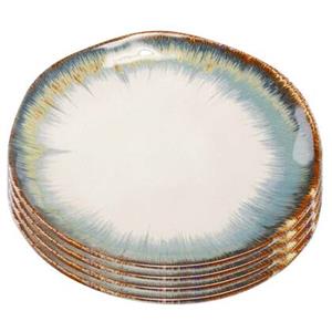 Kare Design Kare Bord Organic White|Blue Ø20 cm