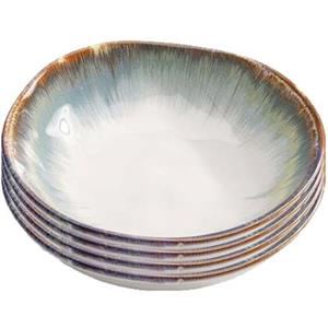 Kare Design Kare Bord Diep Organic White|Blue Ø20 cm