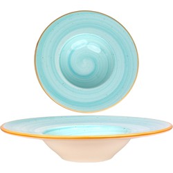 Bonna Pastabord - Aqua - Porselein - 28 cm (400cc) - set van 2