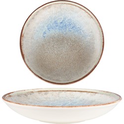 ID Fine Diep bord - Delta - Porselein - 22 cm (770cc) - set van 6