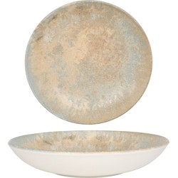 Bonna Diep bord - Luz - Porselein - 23 cm (1000cc) - set van 6