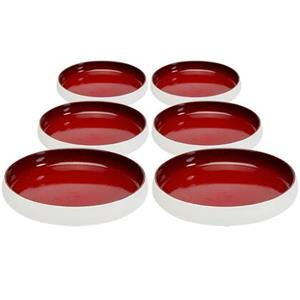 Kare Design Colorino Soepborden rood 21cm 6st