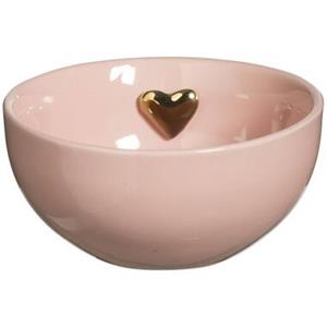 Leen Bakker Schaal Hart - roze - 6xØ12,5 cm