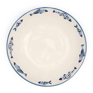 Rivièra Maison Riviera Maison - Como Catch Pasta Plate - Blauw | White