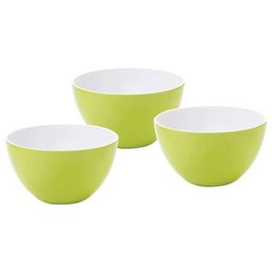 Qdesign 125 mm Slakom Set van 3 stuks Melamine Groen 190-020