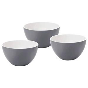 Qdesign 125 mm Slakom Set van 3 stuks Melamine Grijs 190-024