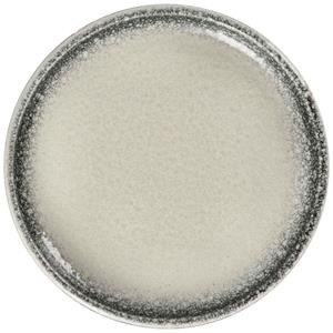 Vega Plat bord Nagoya; 23x2.7 cm (ØxH); wit/grijs; rond; 4 stuk / verpakking