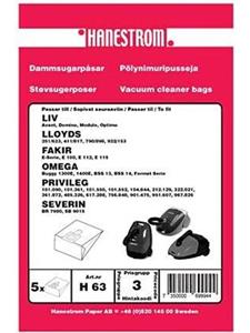 Hanestroem Vacuum Cleaner Bags - 5 Pcs