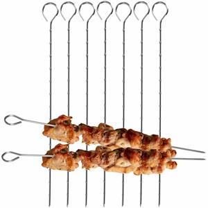 Bellatio Design BBQ Spiezen - 27x stuks - 27,5 cm - kebab - marshmallow spies -