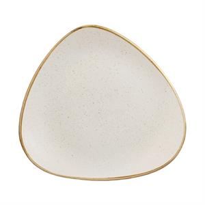 Churchill Bord Stonecast Barley White driehoekig; 26.5 cm (B); wit/bruin; driehoekig; 12 stuk / verpakking