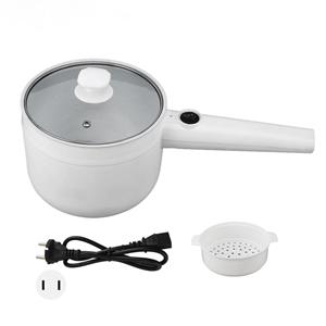 Amazing-duoqiao Elektrische kookpot 1,8L Multifunctioneel Anti-aanbak 2 Snelheden Verstelbaar 600W met Stoommandje EU Plug 220V