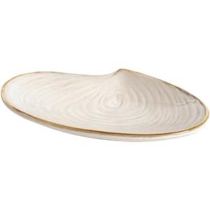 Leen Bakker Decoschaal Schelp - off-white - keramiek - 3x9,5 x16 cm