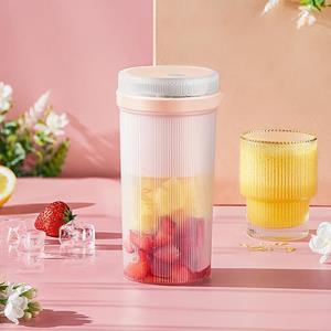 ZPG Draagbare elektrische sapcentrifuge, blender, USB-minimixers, sapcentrifuges, fruitextractors, voedselmilkshake, multifunctionele sapmakermachine,  roze