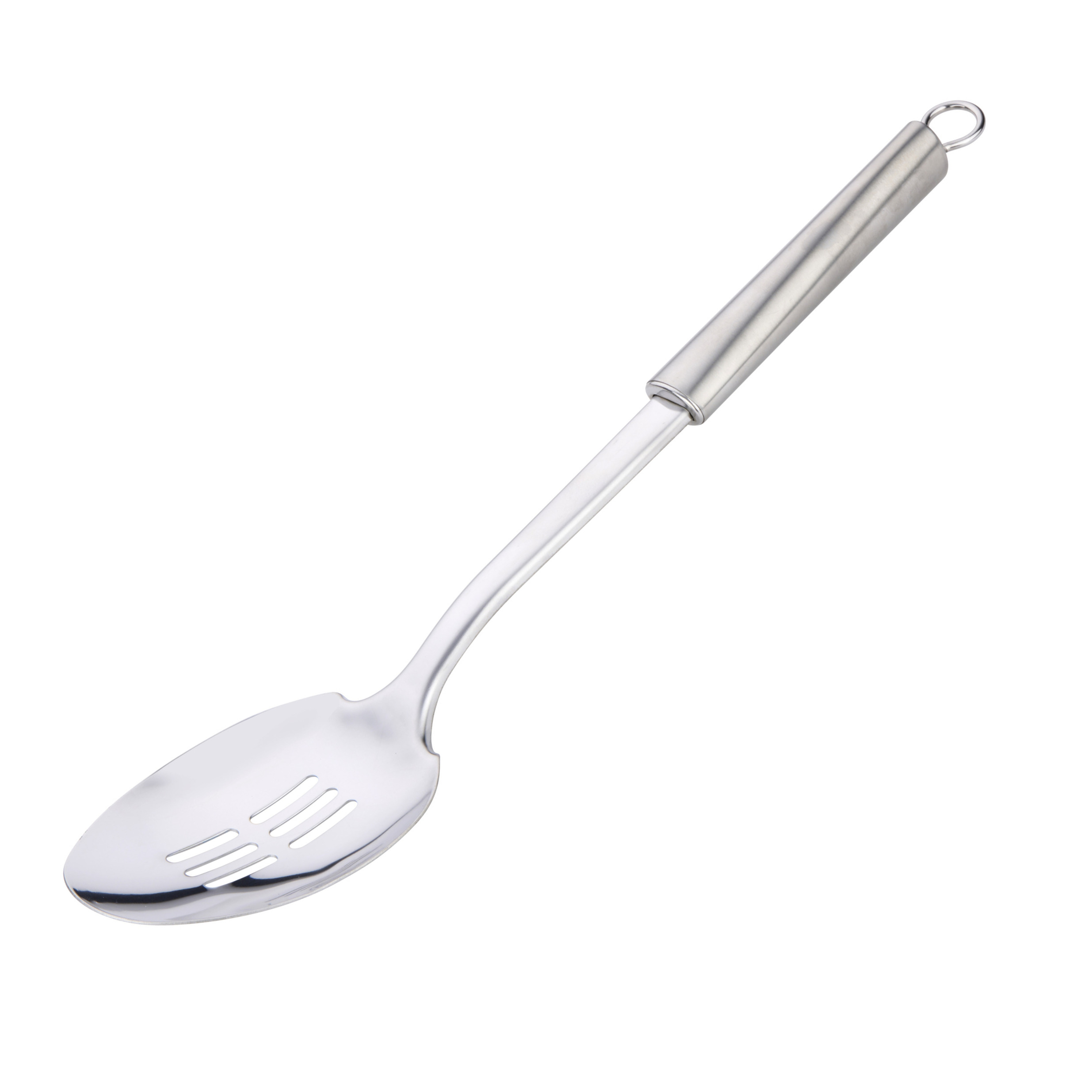 Alpina Keukengerei schuimspaan opscheplepel - zilver - RVS - 34cm -
