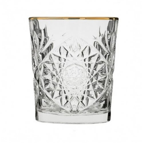  Hobstar glas - gouden rand - 35 cl