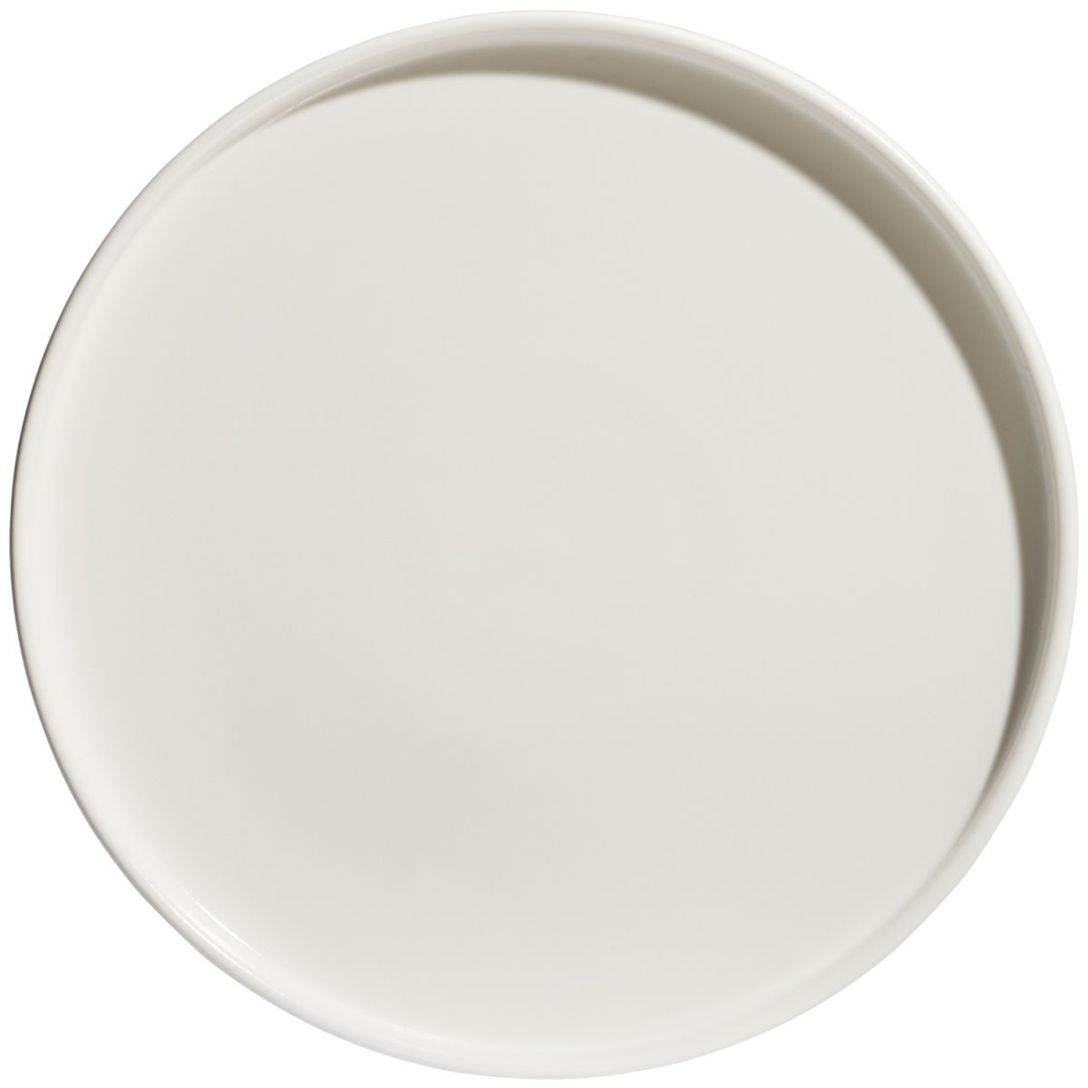 Vega Bord met lage rand Skady mat; 26x2.5 cm (ØxH); crème wit; rond; 4 stuk / verpakking