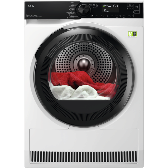 AEG 9000 AbsoluteCare Plus - Warmtepomp Droger 8 kg TR968B4C