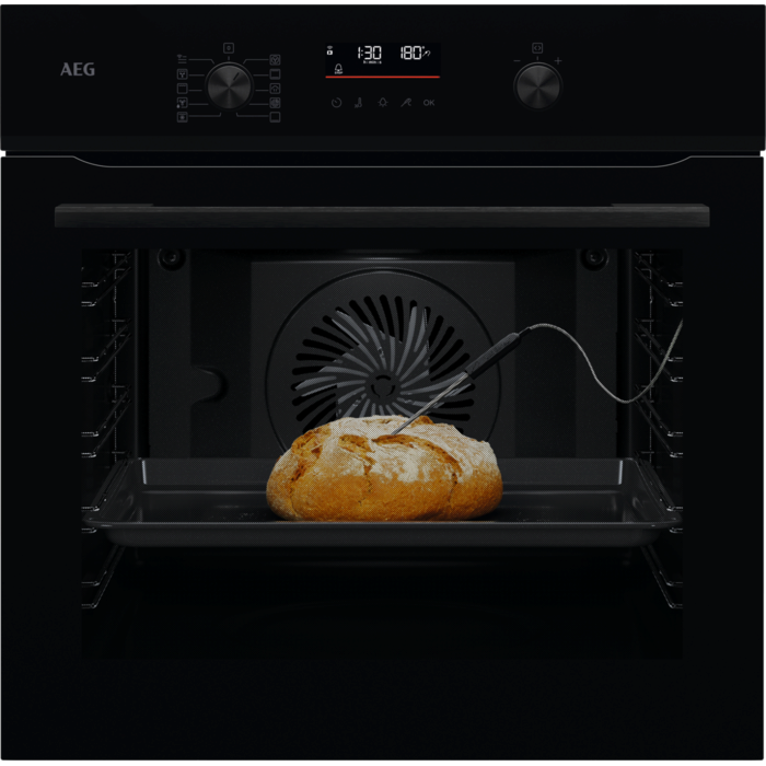 AEG 5000 SurroundCook met SteamBake - Heteluchtoven met stoomondersteuning met pyrolysereiniging NBA5P521AB