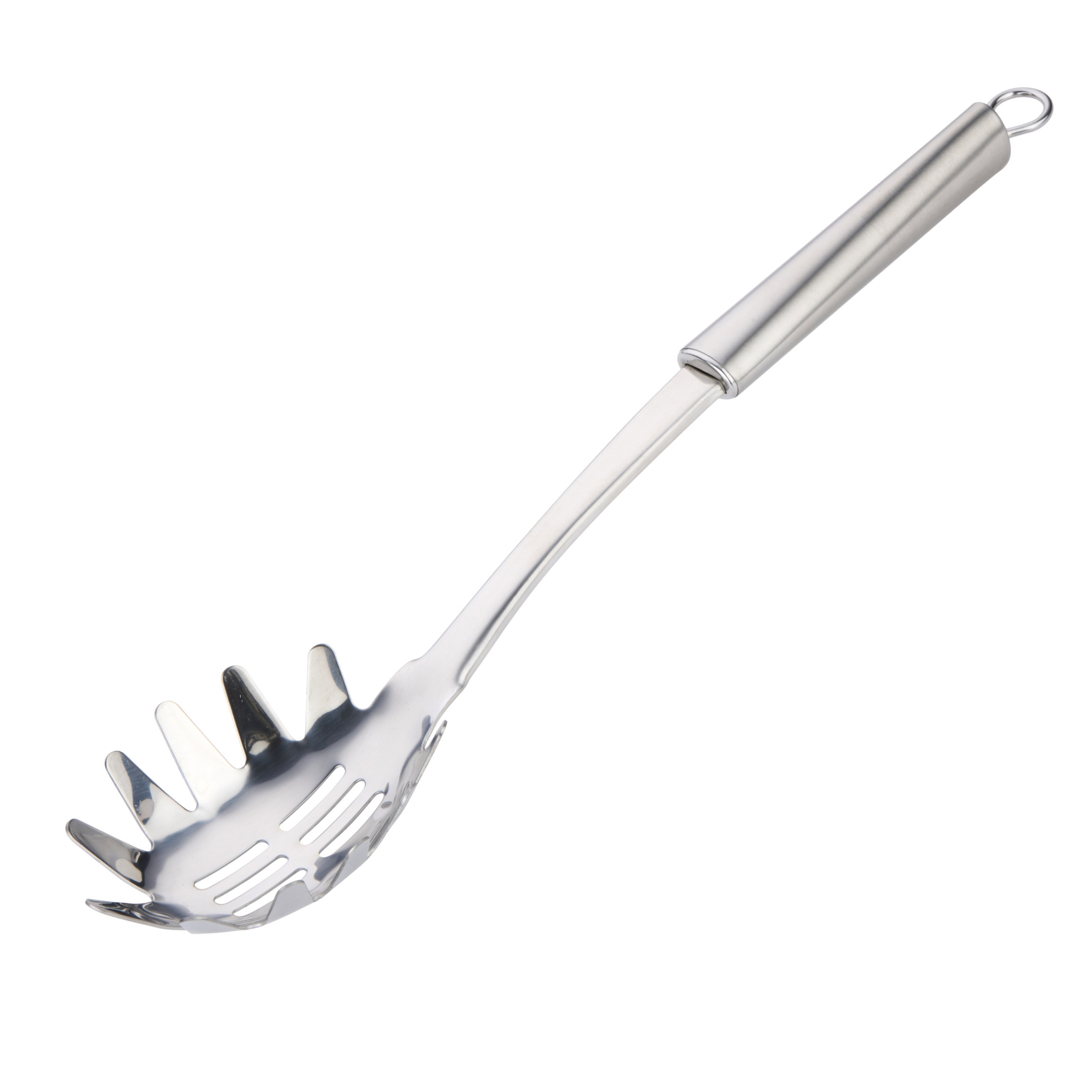 Alpina Keukengerei opscheplepel spaghetti - zilver - rvs - cm -