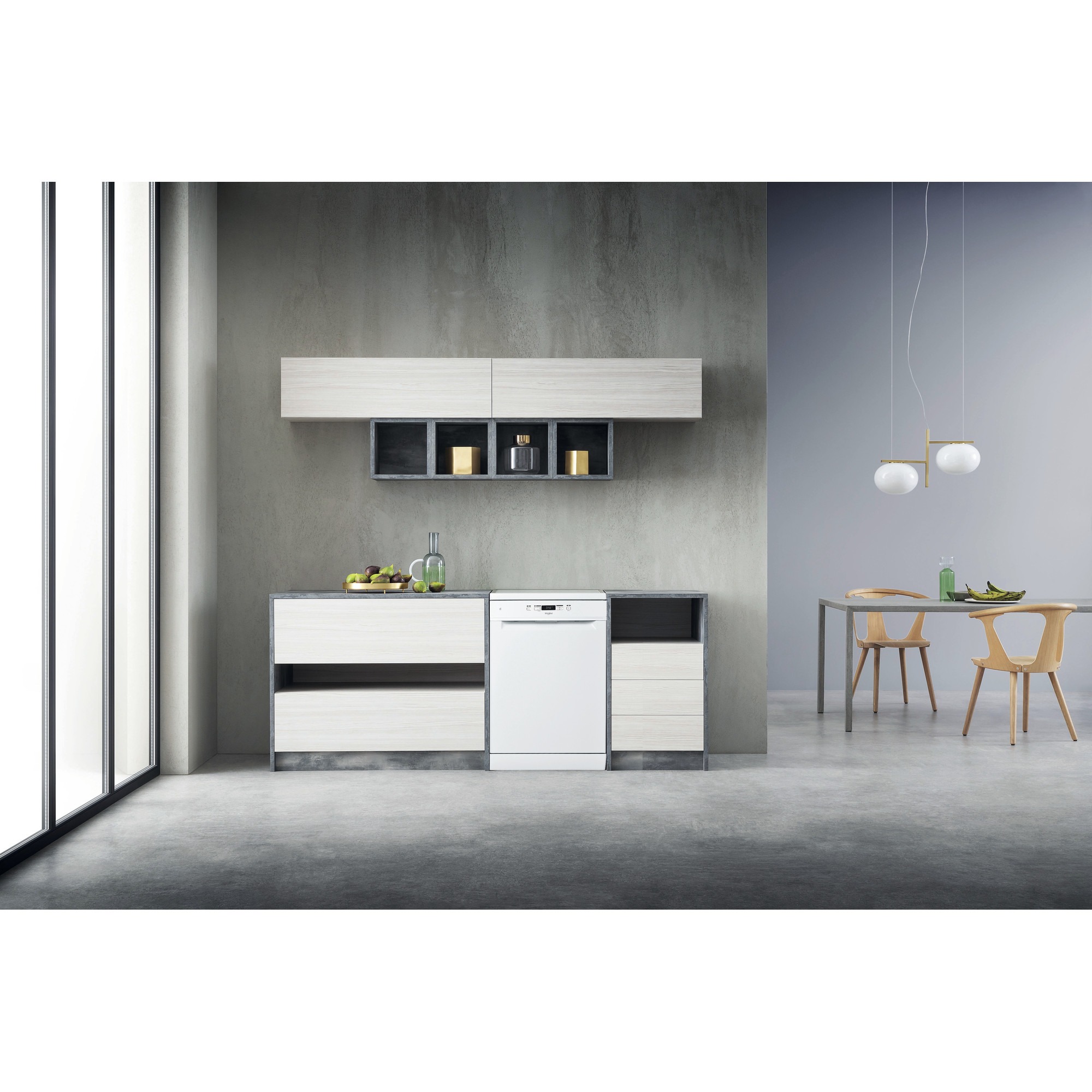Whirlpool W2F HD624 Vrijstaande vaatwasser Wit