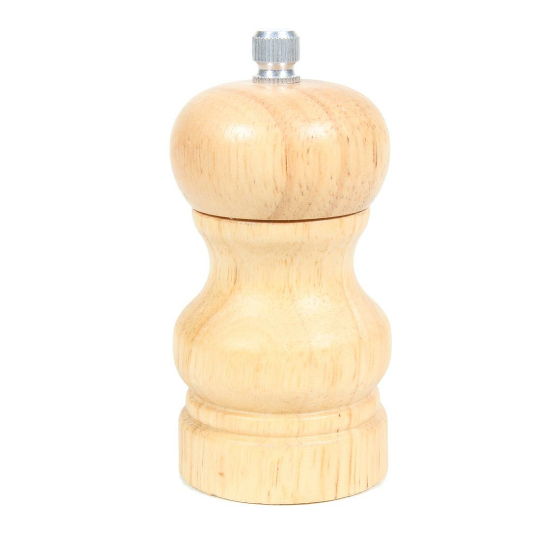 Cook Concept Pepermolen/zoutmolen - hout - bruin - 10 cm - kruidenmolen - vermalen -
