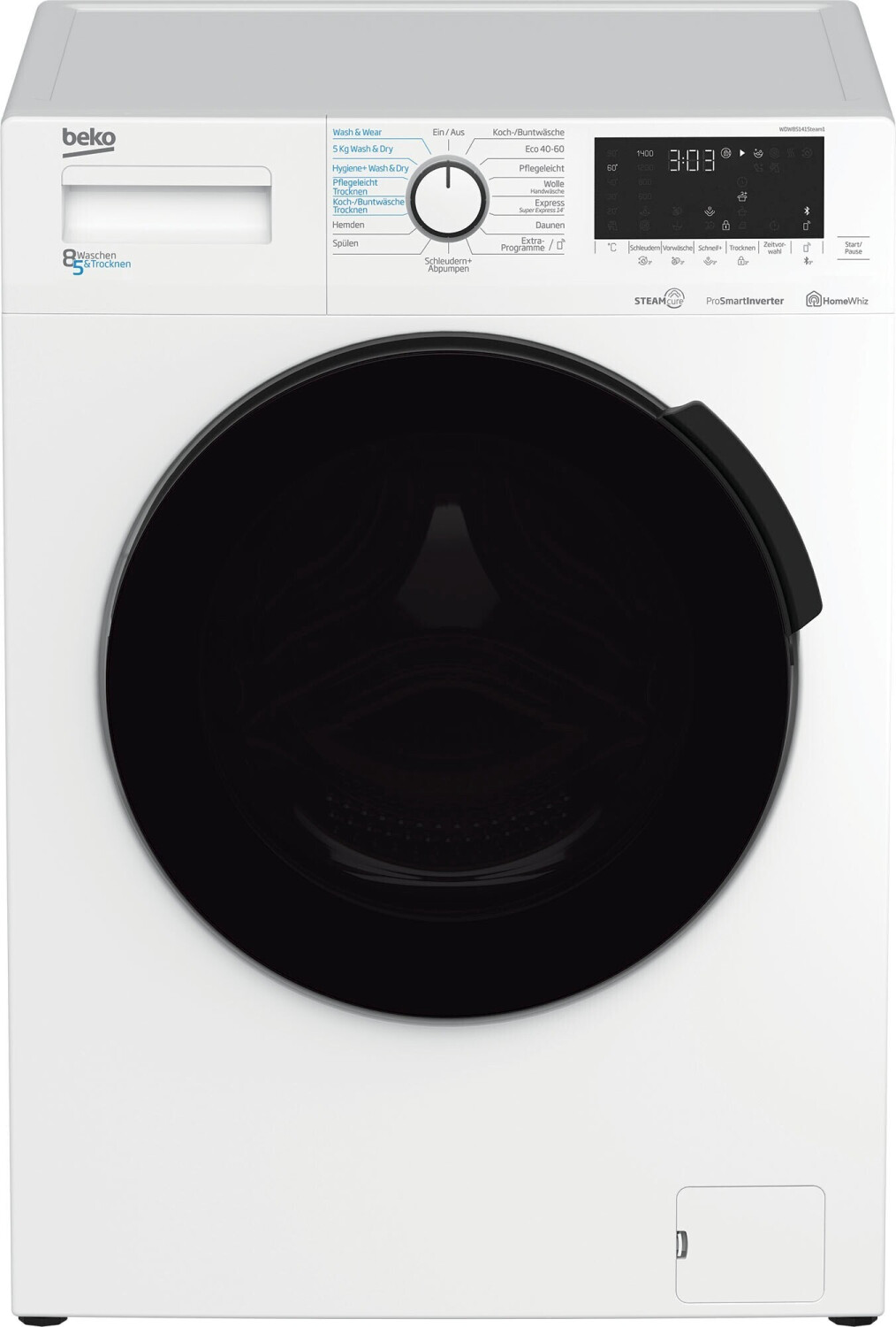 Beko WDW85141STEAM1 Was-droogcombinatie