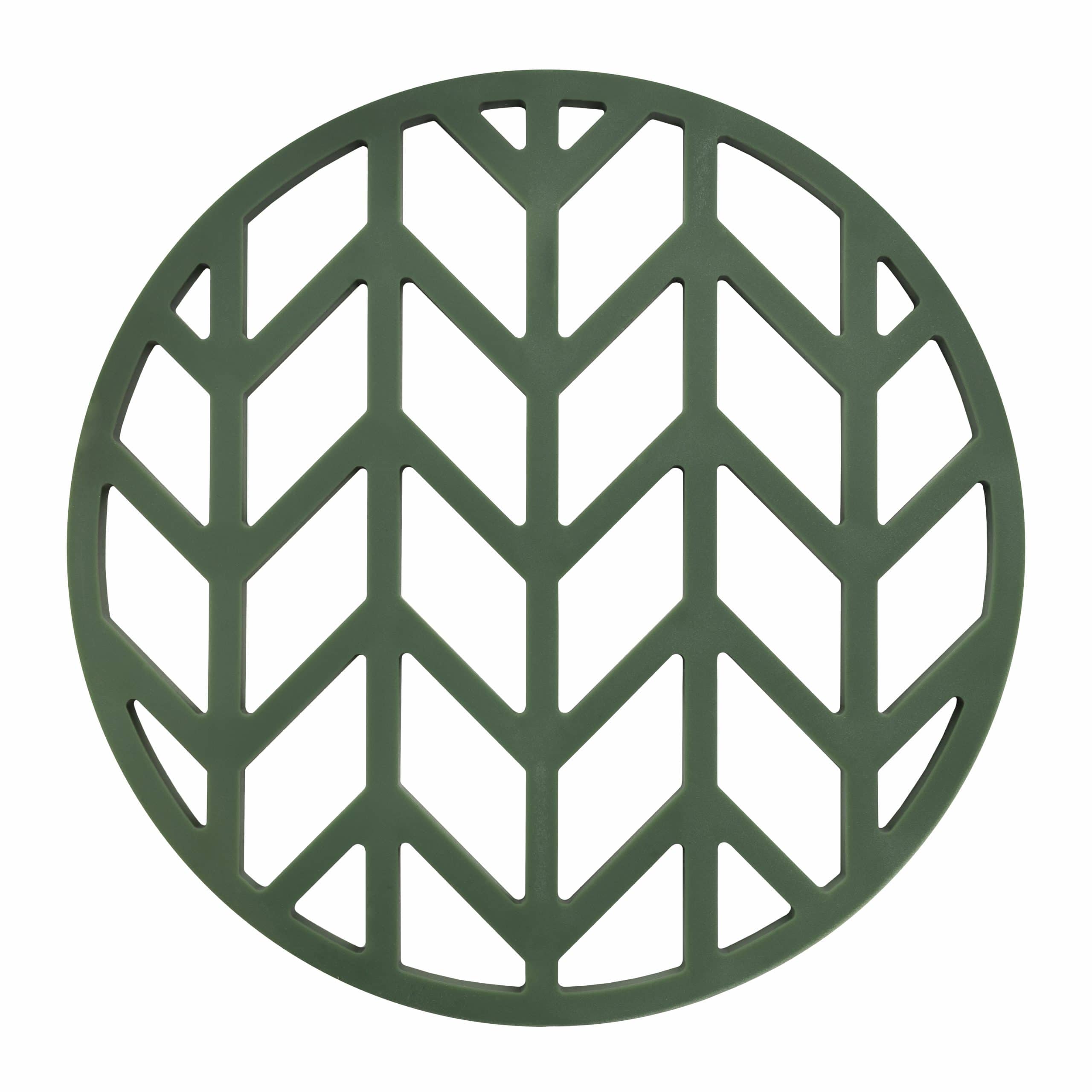 Krumble Pannenonderzetter - Pijlen - Diameter 14 cm - Groen