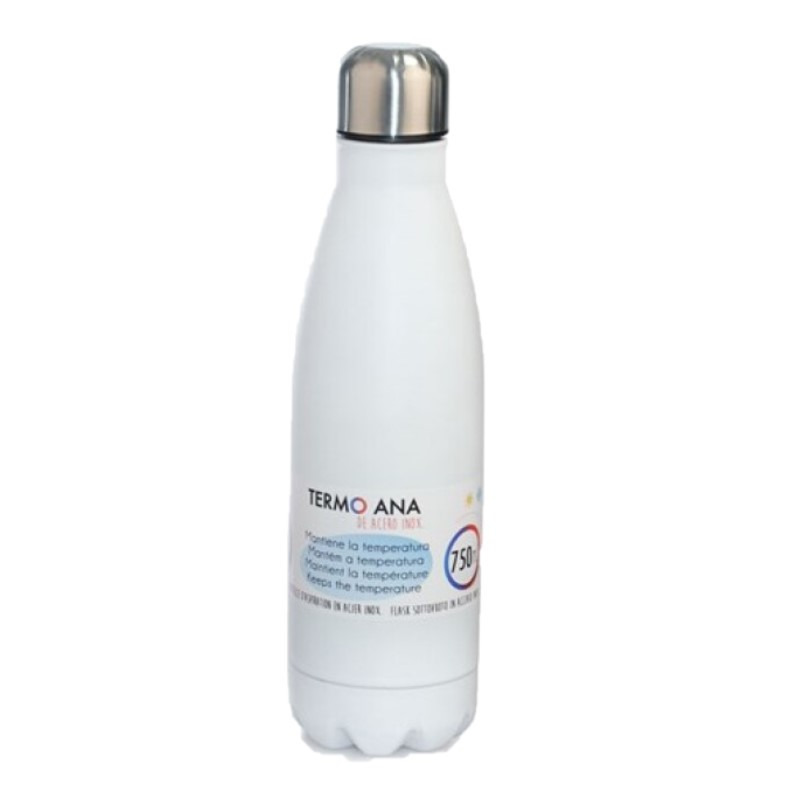 Concorde RVS thermosfles / isoleerfles wit 0.75 -