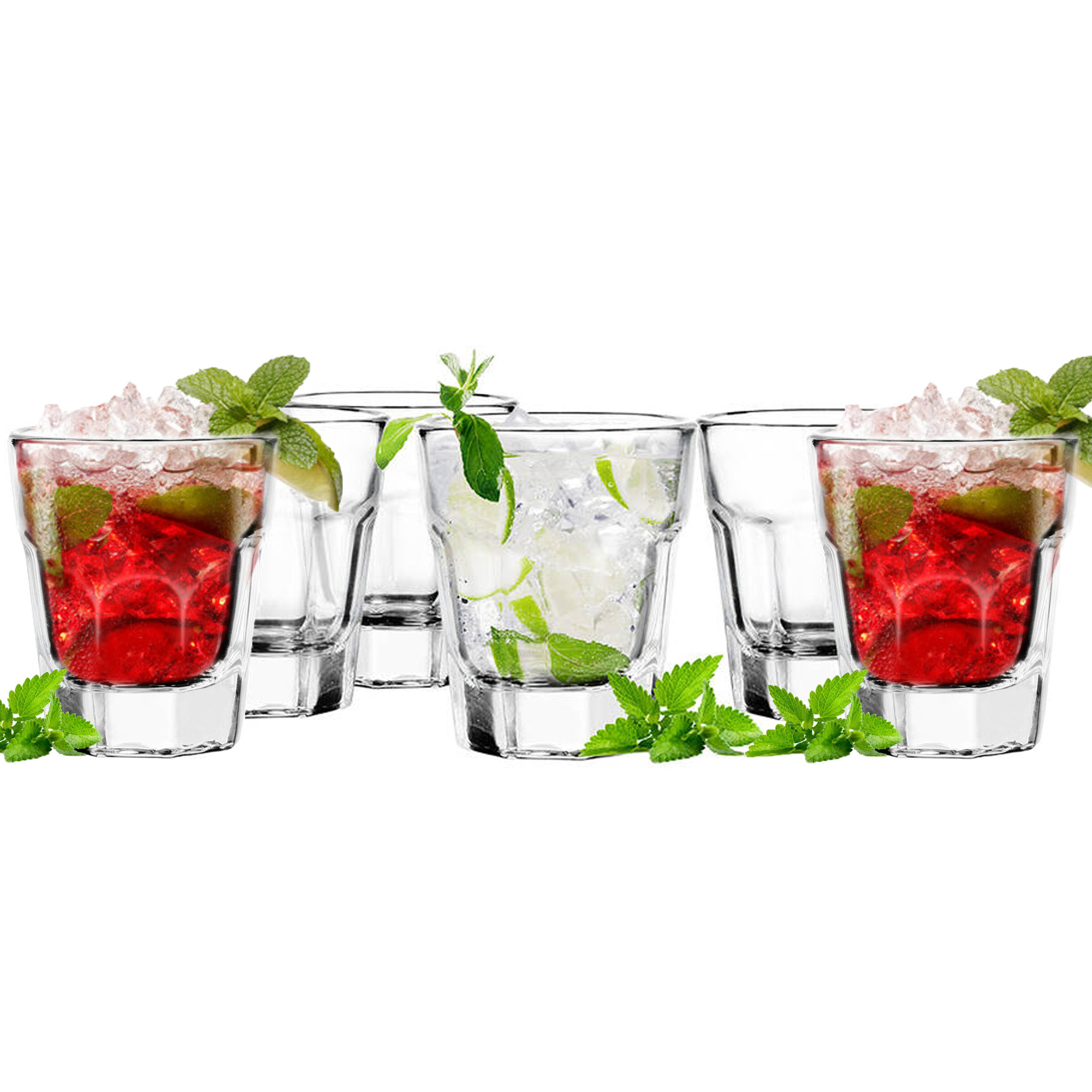 Glasmark Shotglaasjes - 6x - Krakau - ml - glas - borrelglazen -