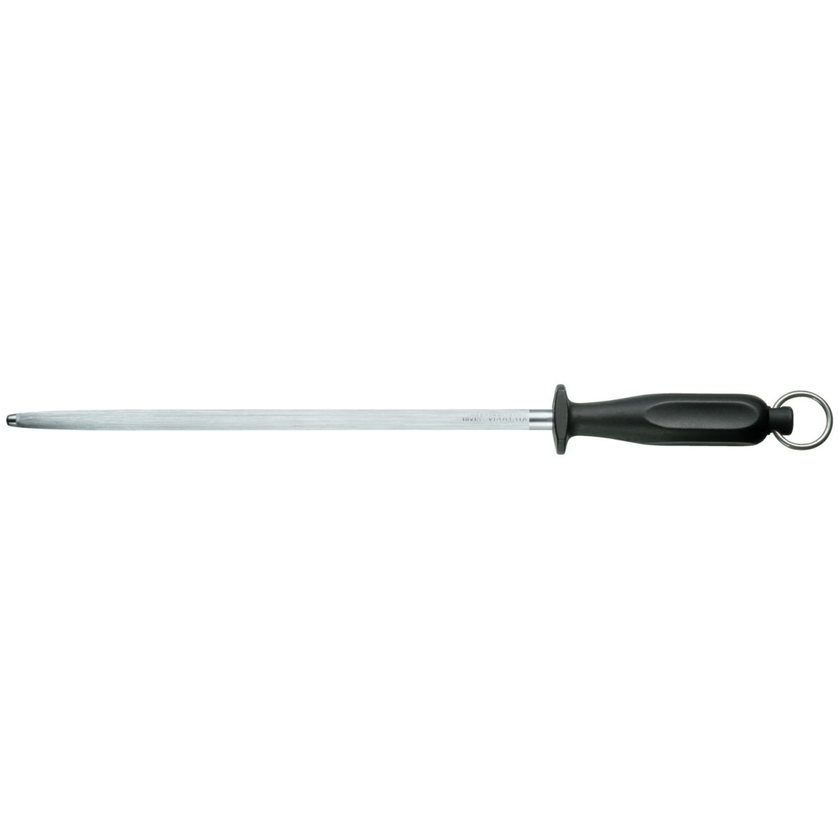 Victorinox Aanzetstaal, 30cm, fijne draad, rond; Lemmetlengte 30 cm, 43.4 cm (L); zwart/zilver; rond