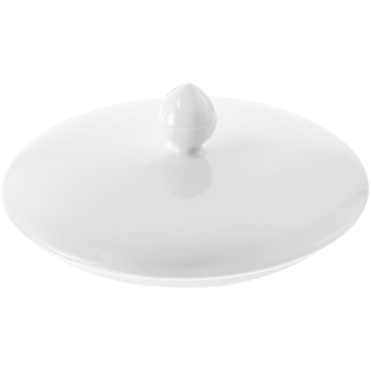Vega Deksel Terrine Pallais; 21x23.2 cm (LxØ); wit