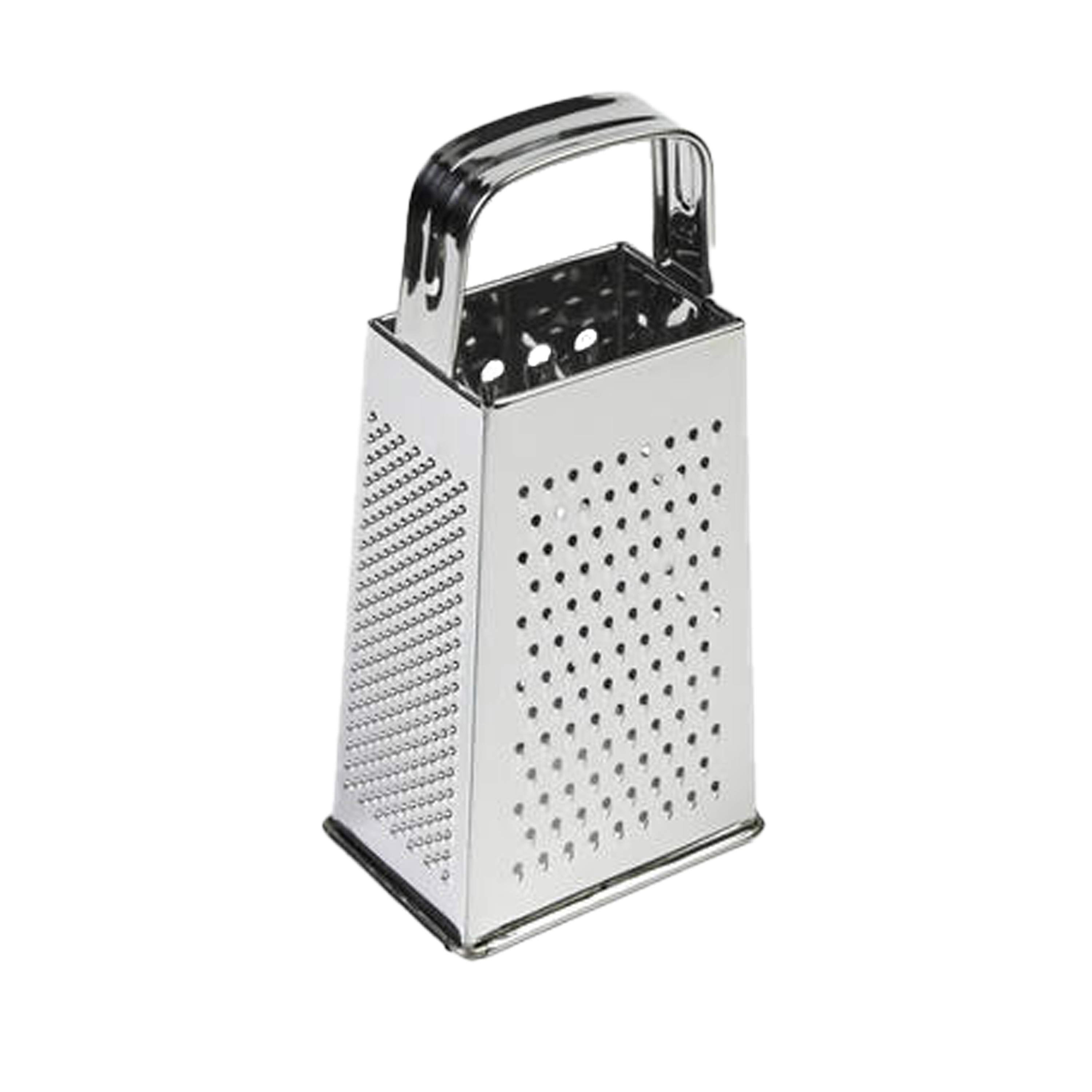 Benson Keuken rasp - 18 cm - 4-zijdig - zilver - RVS - handrasp -