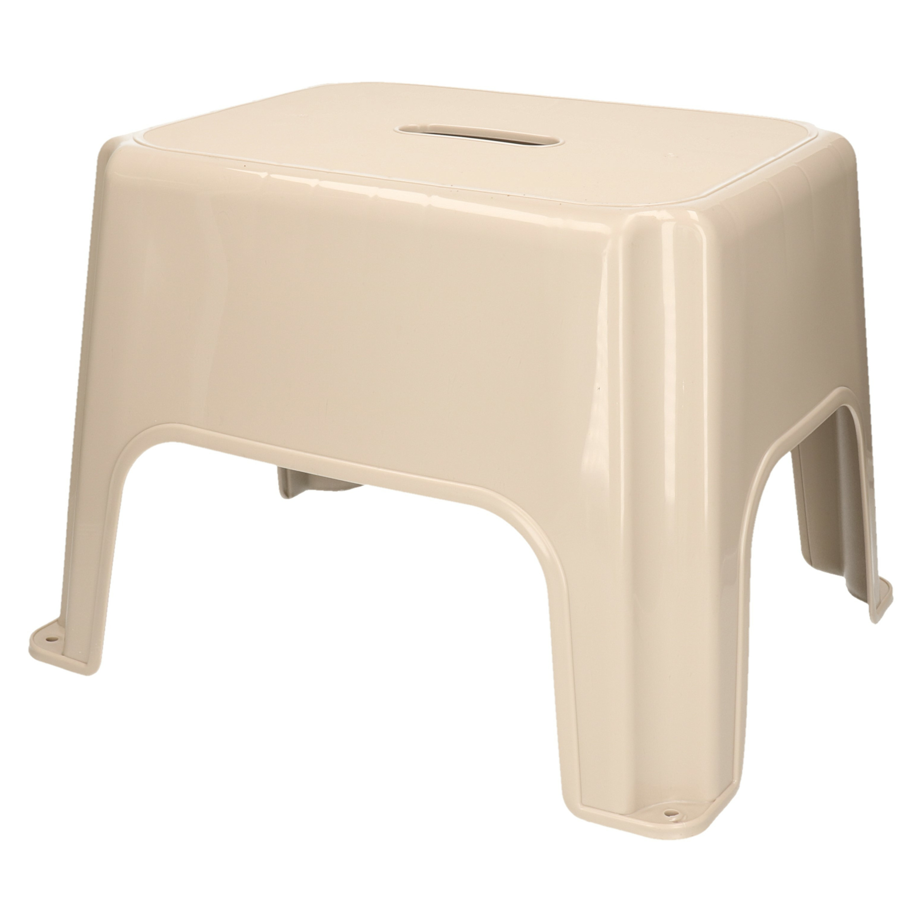 PlasticForte Caravan of camper trapje / opstapje - kunststof - beige - x 30 x 28 cm -