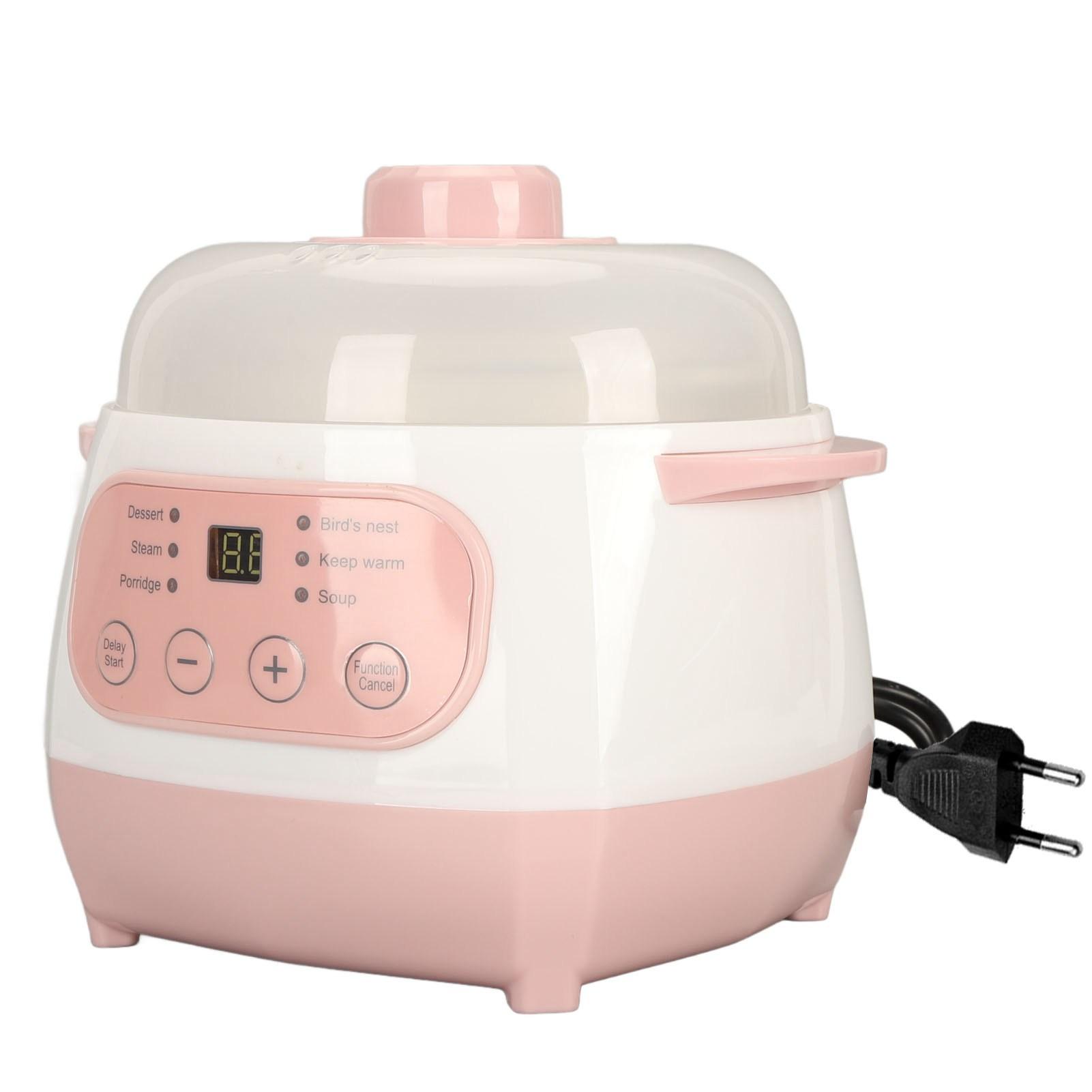 OutsideWorld Elektrische stoofpot 1L 200W Anti-droogbrand Veilige intelligente elektrische keramische kookplaat voor pap en rijst L(for 6.5-9kg)