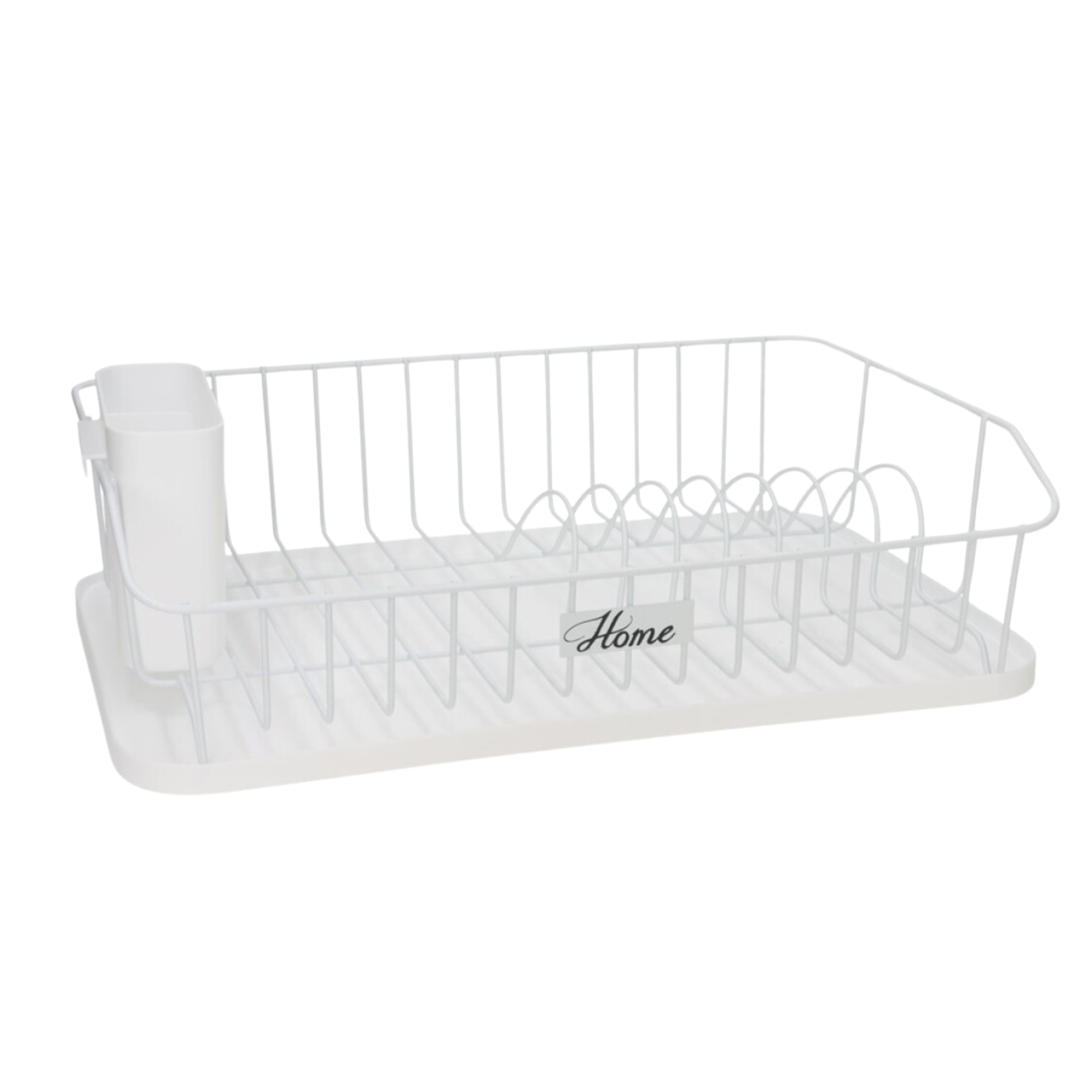 Gerimport Afwas afdruiprek met lekbak - wit - kunststof - 43 x 29 x 12,5 cm -