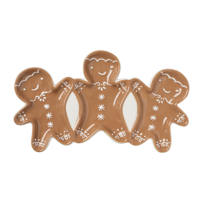 Xenos Schaaltje gingerbread - bruin - 14.9x25.8 cm