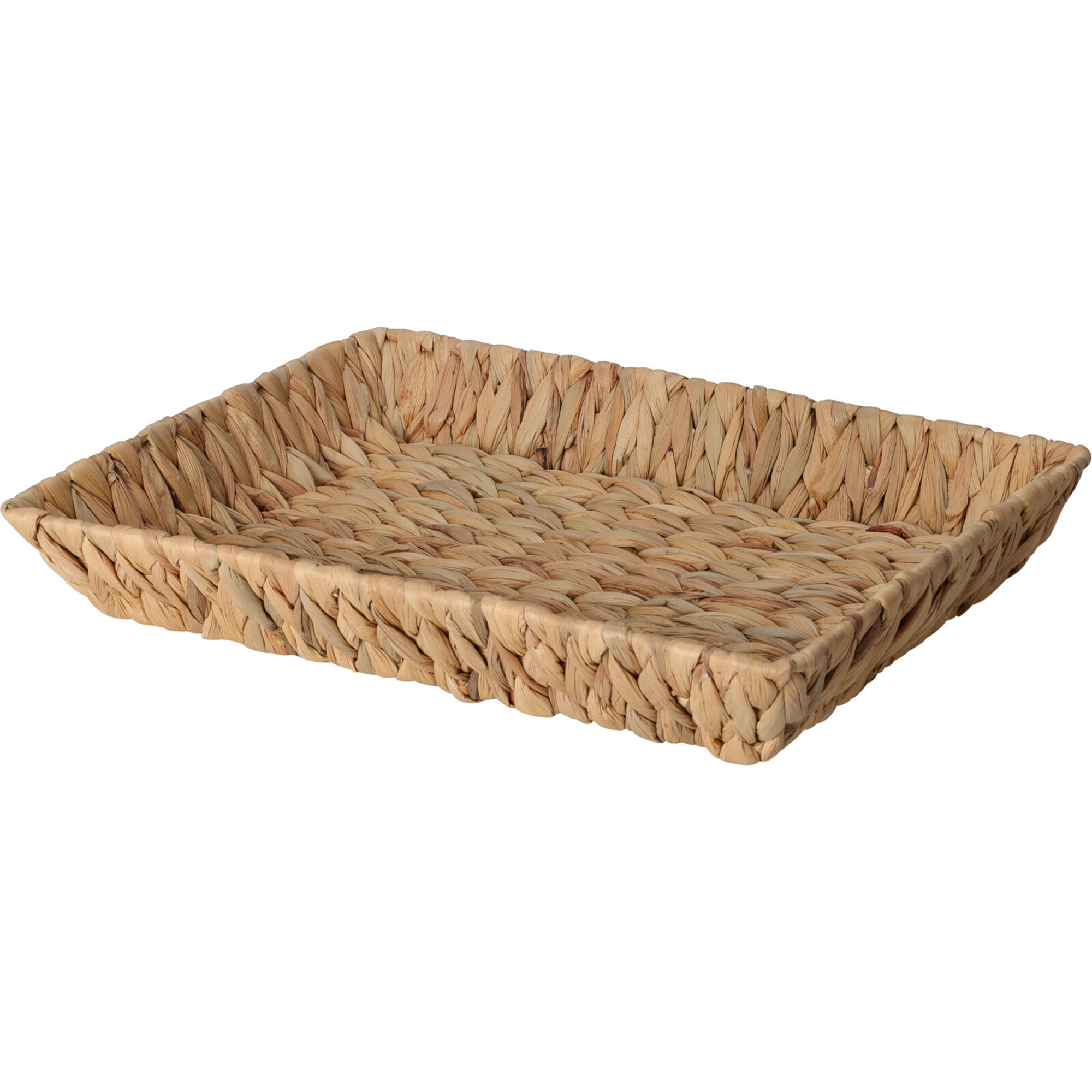 H&S Collection Broodmand - gevlochten riet - naturel - x 28 x 6 cm -