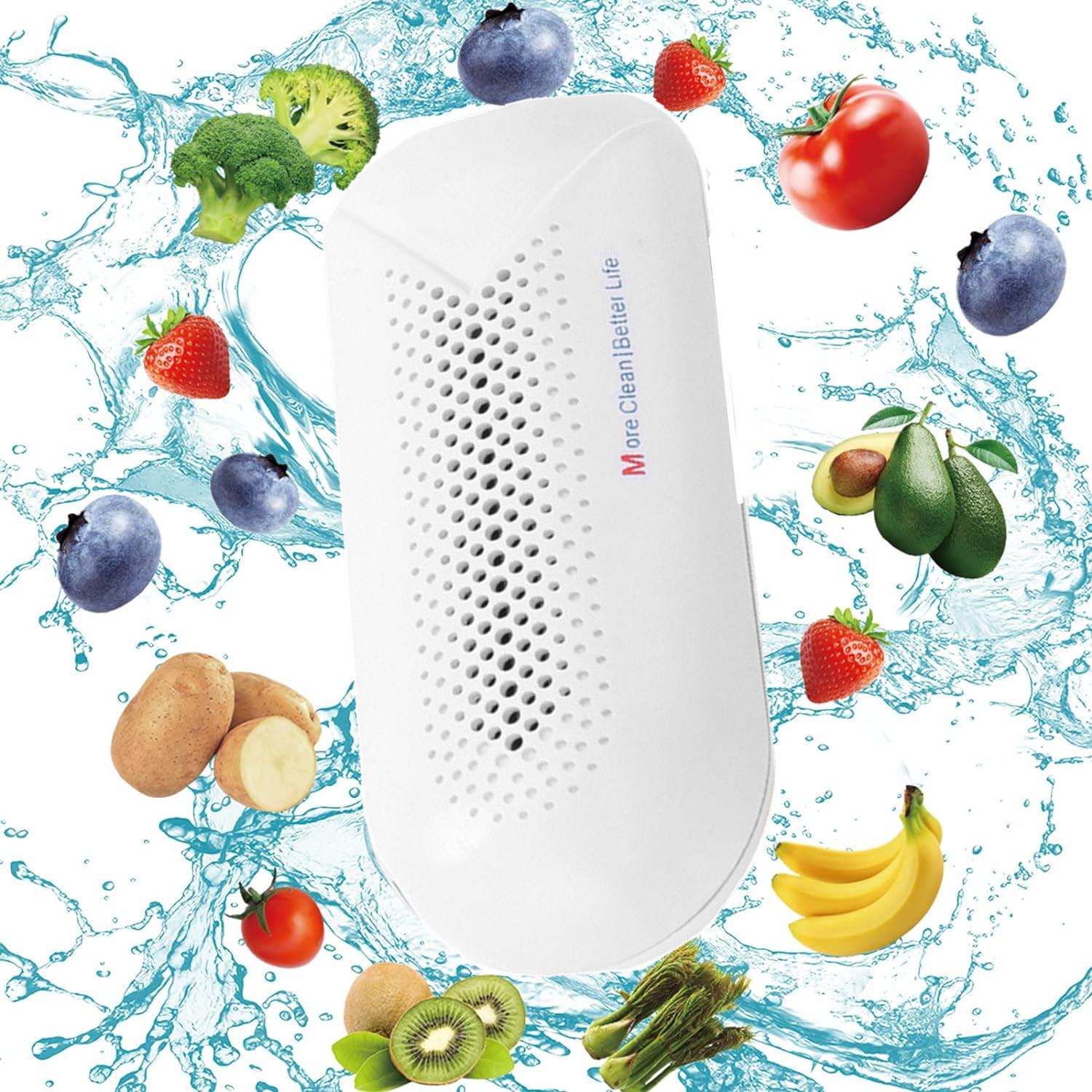 TESHILA Draagbare fruitreiniger voor het reinigen van groenten, rijst en vlees 1pc wit