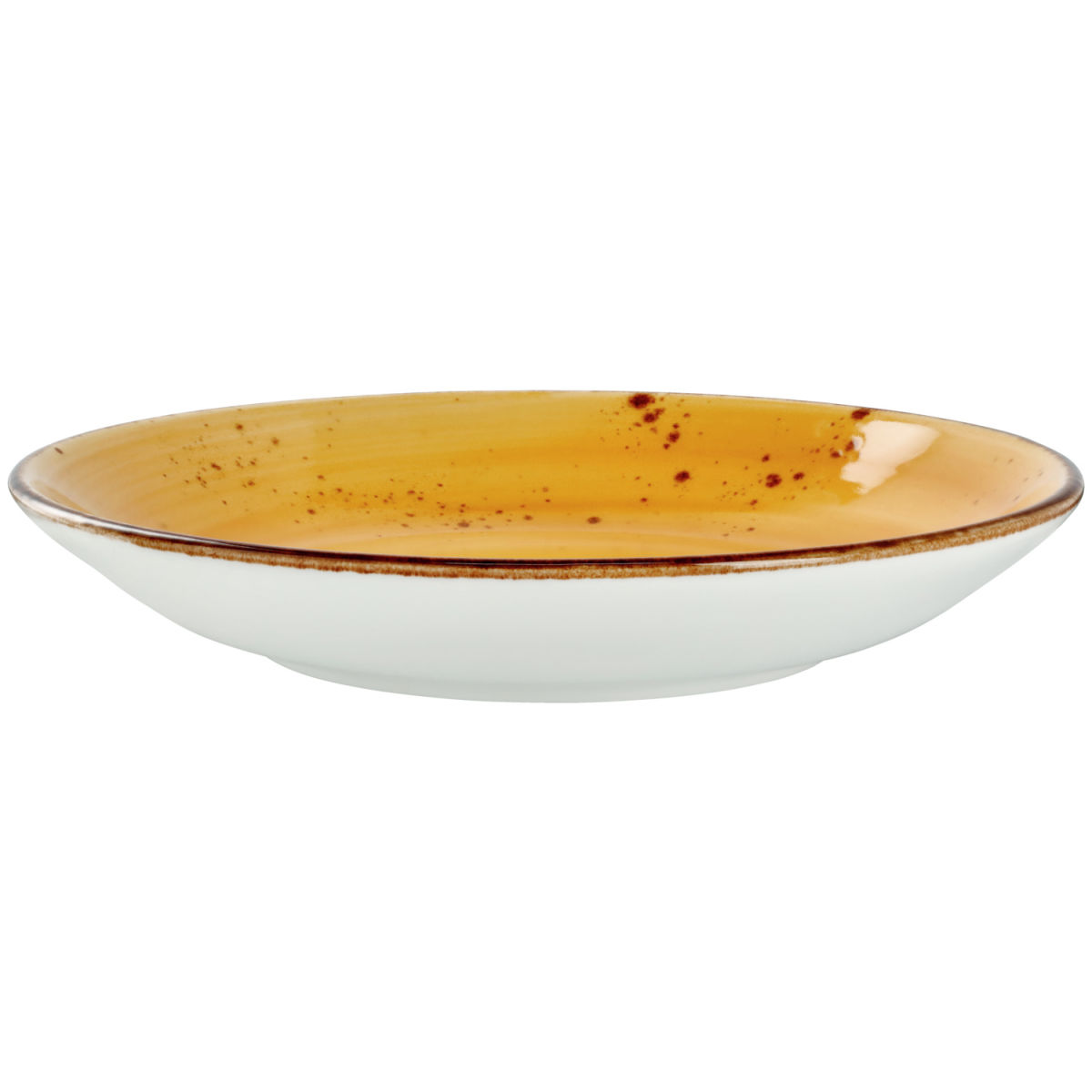 Vega Diep bord Nebro; 900ml, 25.2x4.3 cm (ØxH); geel; rond; 6 stuk / verpakking