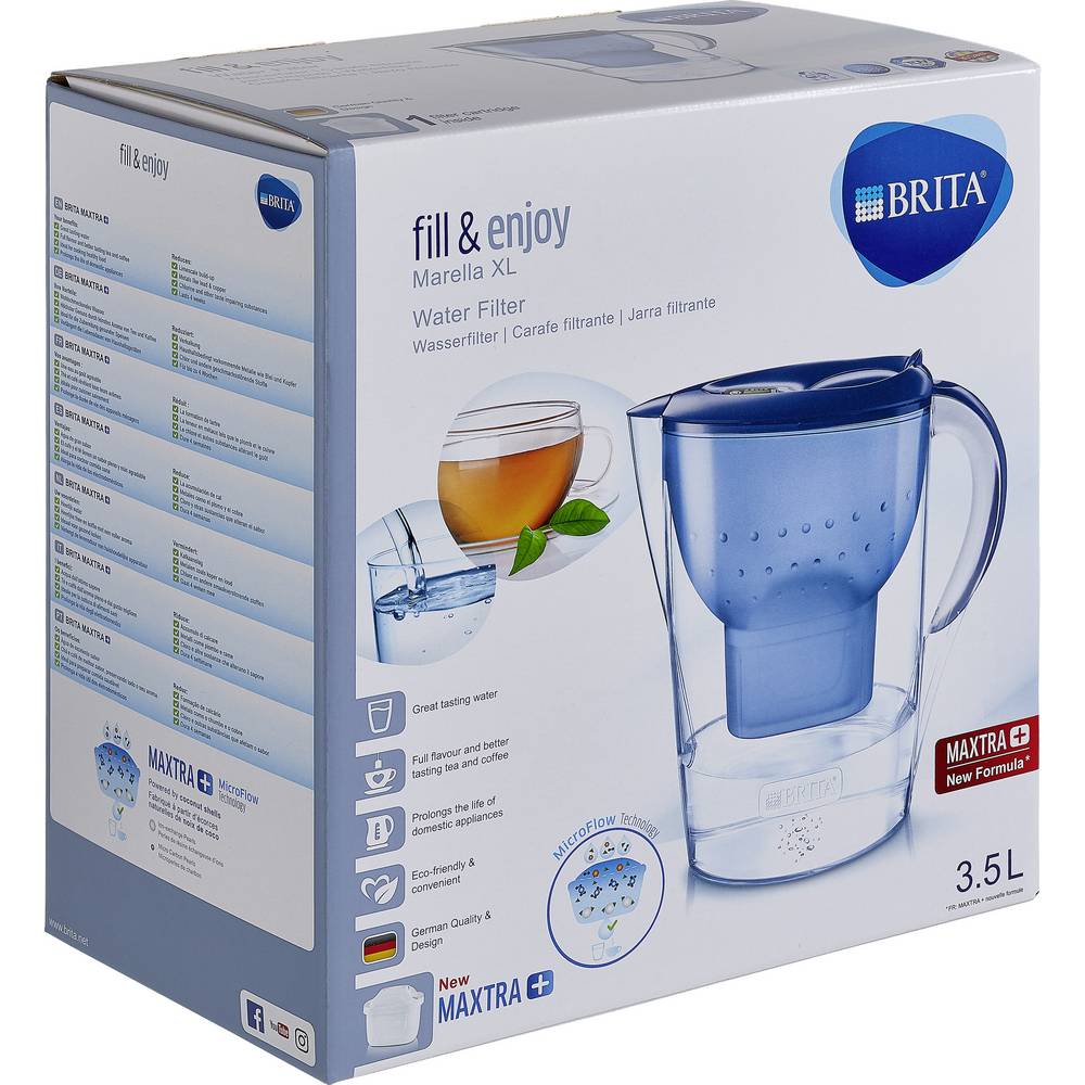 Brita Marella XL MAXTRA+ 076917 Waterfilter 3.5 l Blauw