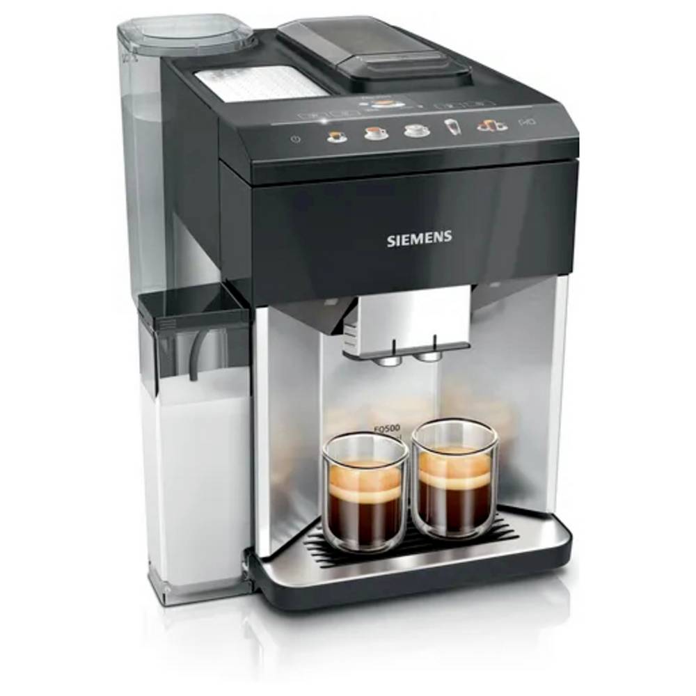 SIEMENS Volautomatisch koffiezetapparaat EQ500 integral TQ517D03, intuïtief kleurendisplay, dubbele kopjesfunctie