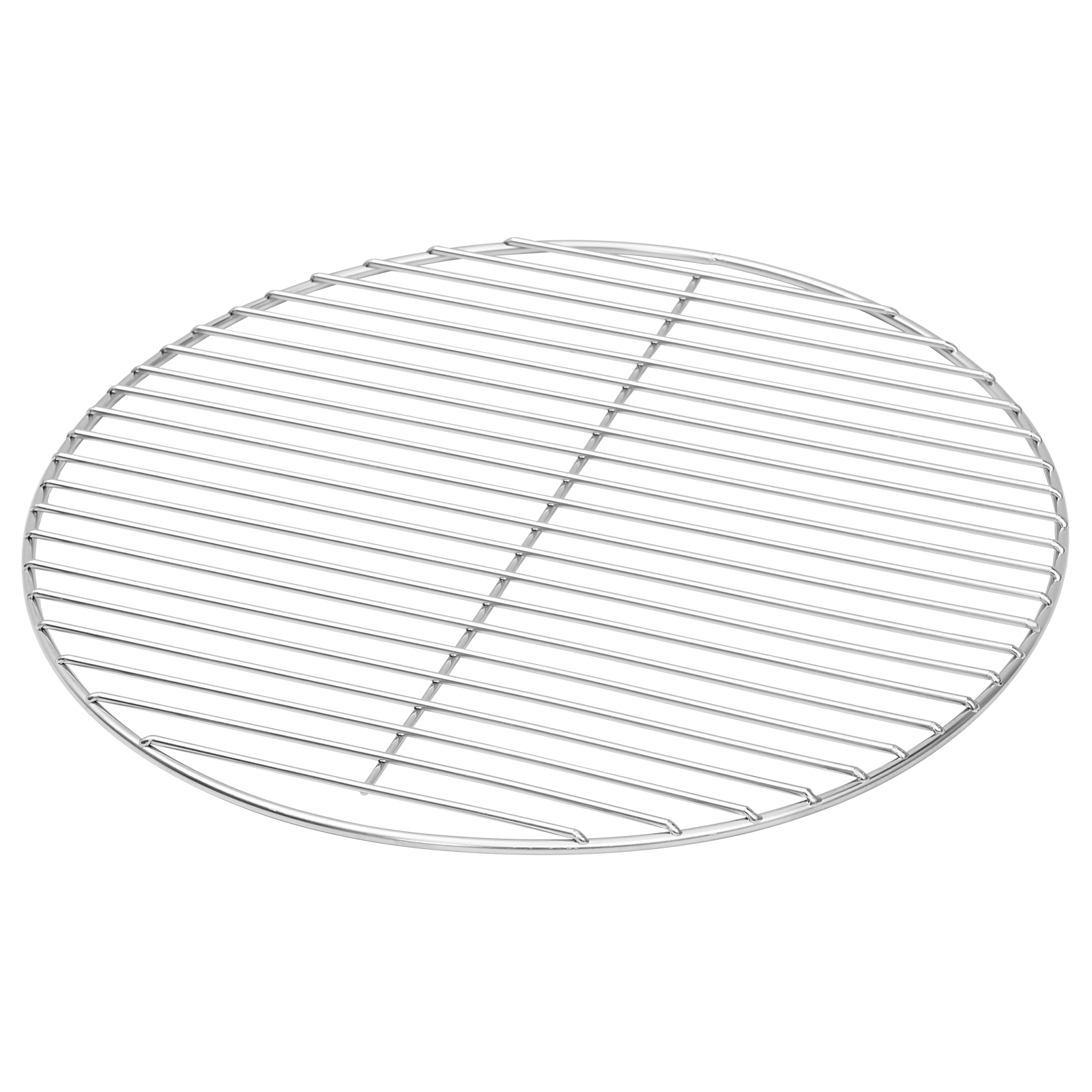 vidaXL BBQ Grillrooster Ø43 cm roestvrijstaal zilverkleurig