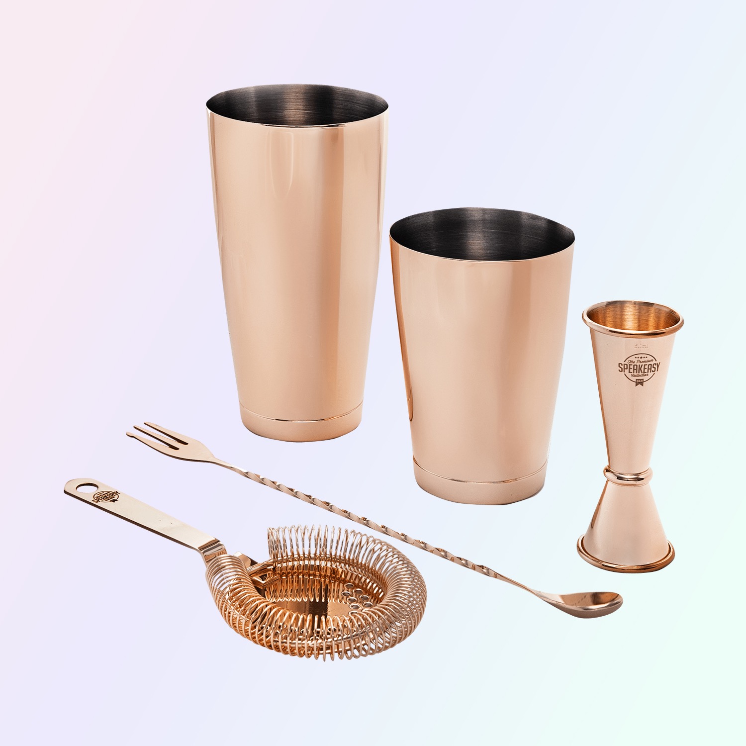 Bar Professional Speakeasy Cocktail Set Koper - 4-delig