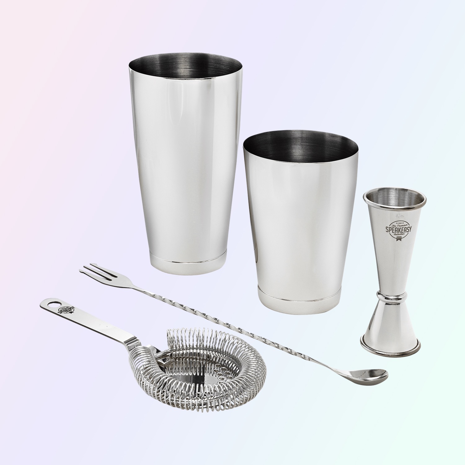 Bar Professional Speakeasy Cocktail Set RVS - 4-delig